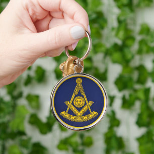 Porte-clés Ancien Maître Freemason Carré et Compass Masonic