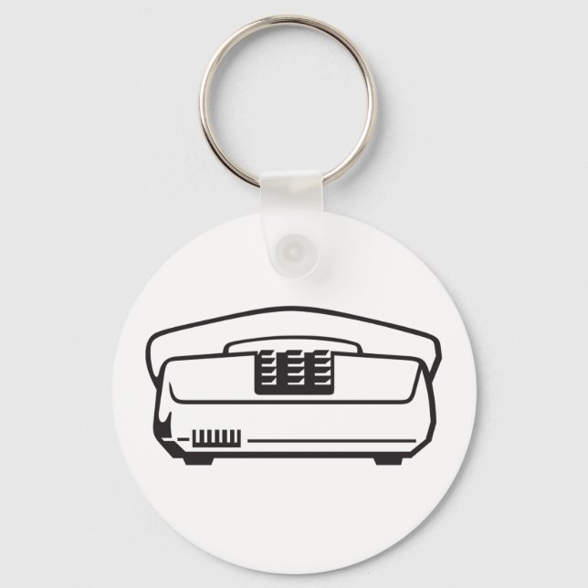 Porte-clés Ancien symbole téléphonique (Recto)