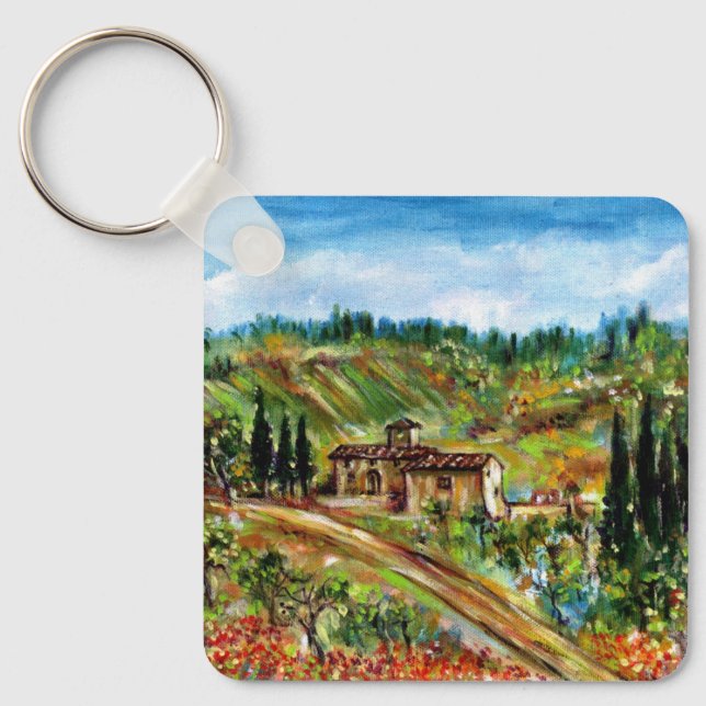 PORTE-CLÉS ANCIENNE FERME EN CHIANTI -TOSCANE (Recto)