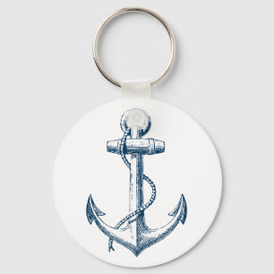 Porte-clés Ancre Porte - clé nautique clé cadeau Marine bleu 