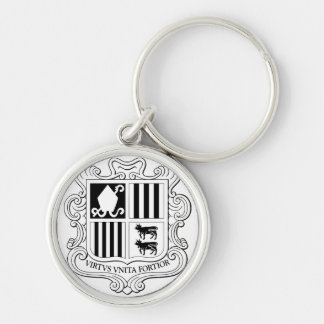 Porte-clés Andorra National Coat of Arms Graphic Art