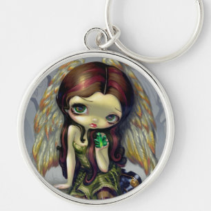 Porte-clés "Ange avec le porte - clé d'émeraudes"