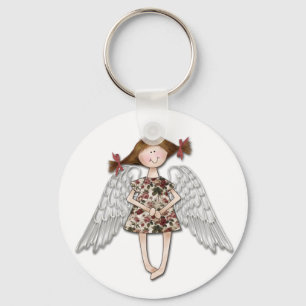Porte-clés Ange de petite fille