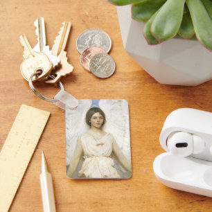 Porte-clés Ange par Abbott Thayer, Beaux-arts victoriens vint