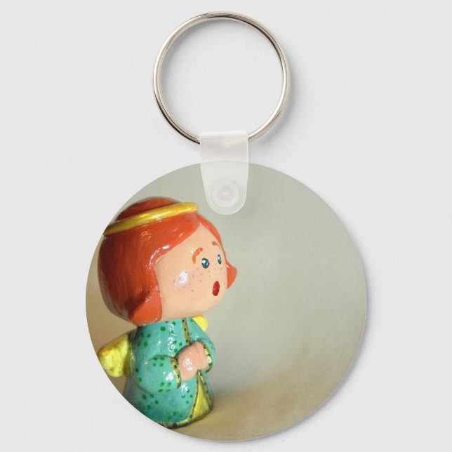 Porte-clés Ange vert III (Recto)