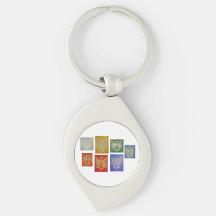 Porte-clés Angel Gardien de la série de couleurs Porte - clés