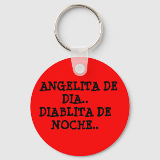 PORTE-CLÉS ANGELITA DE DIA..DIABLITA DE NOCHE..
