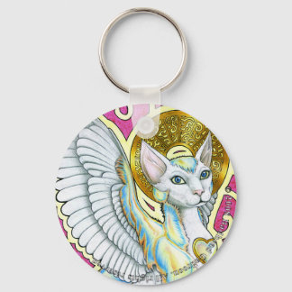 Porte-clés Angels Marcher Sur 4 Pailles Porte - clé rond