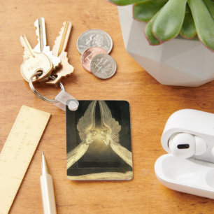 Porte-clés Angels vintages survolant Jésus-Christ