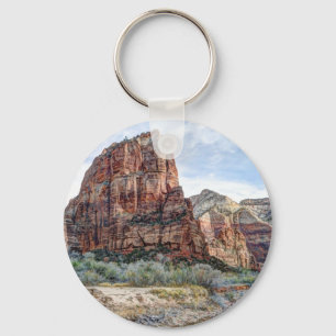 Porte-clés Anges de parc national de Zion débarquant -