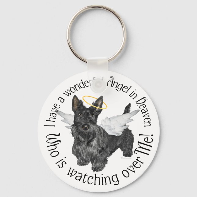Porte-clés Anges Scottish Terrier (Recto)