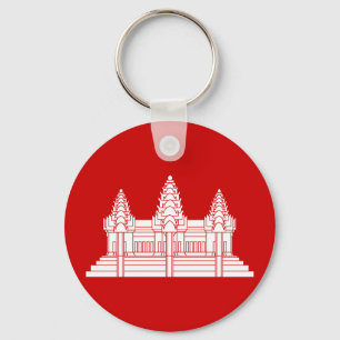 Porte-clés Angkor Wat Cambodian / Khmer Flag