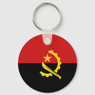 Porte-clés Angola Porte - clé du drapeau Fisheye