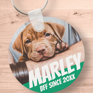 Porte-clés Animal BFF Meilleur ami Photo Moderne Cool Simple