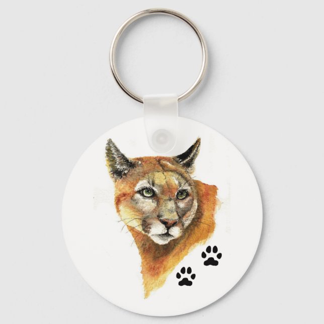 Porte-clés Animal de cougar (Recto)