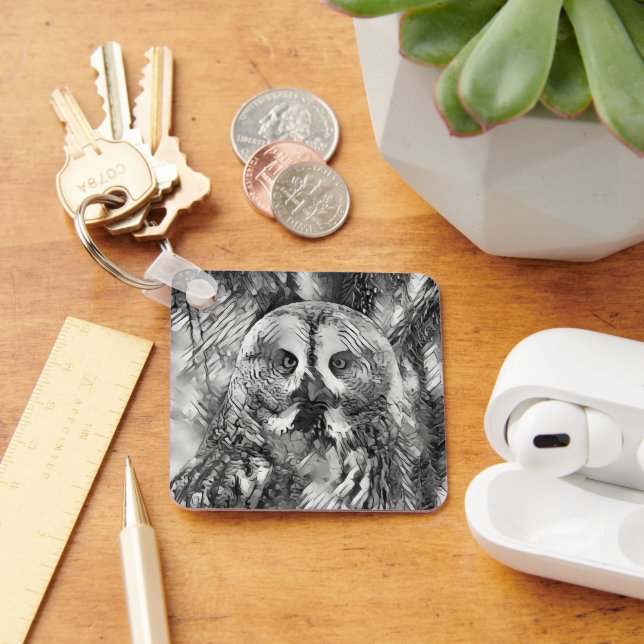 Porte-clés AnimalArtBW_Owl_001 (Bureau)