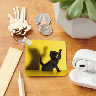 Porte-clés Animaux de bébés cutest   Black Cat Jouer