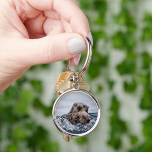 Porte-clés Animaux de bébés cutest Otter Baby & Mère