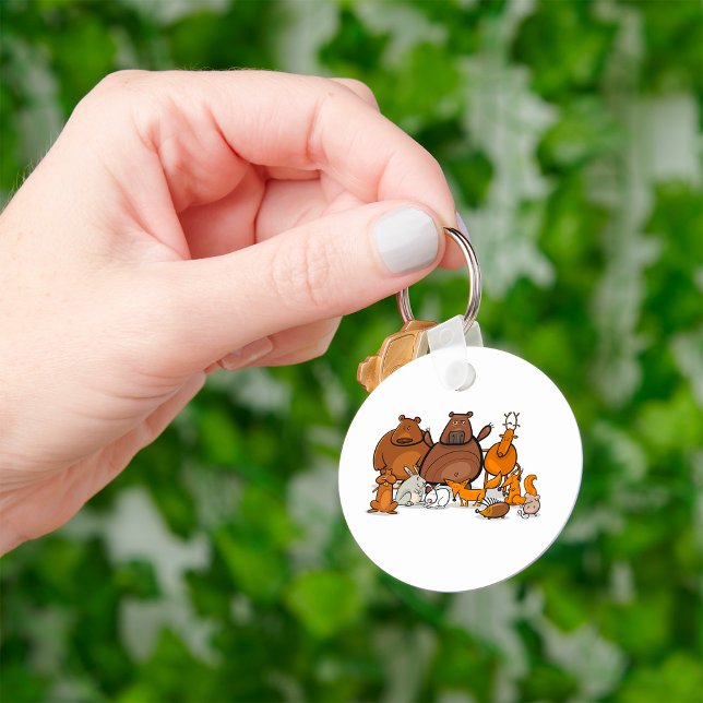Porte-clés Animaux forestiers amusants (Créateur téléchargé)