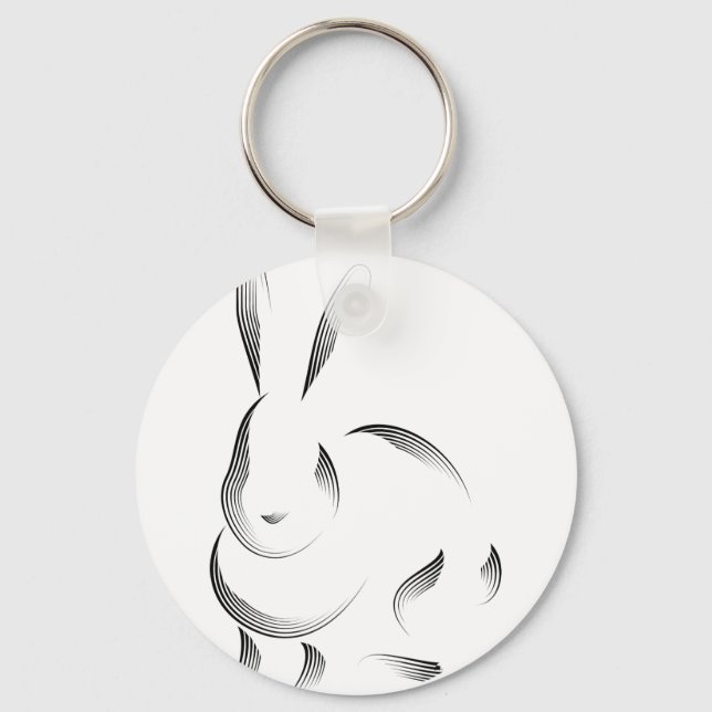 Porte-clés Animaux - Lapin (Recto)