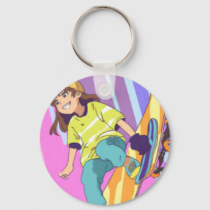 Porte-clés Anime Fille HAMbyWhiteGlove