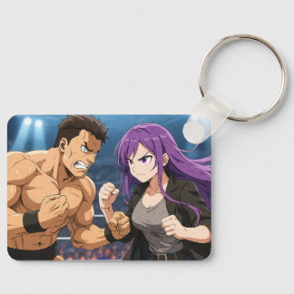 Porte-clés Anime Showdown: Fighter vs Heroine