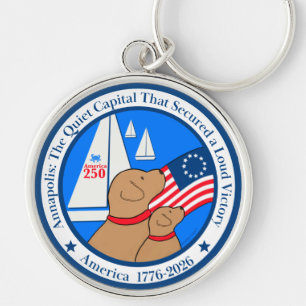 Porte-clés Annapolis 250e anniversaire de l'Amérique