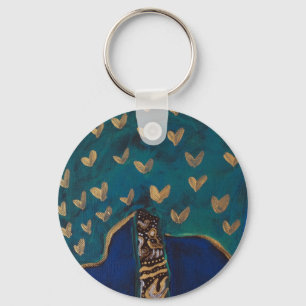 Porte-clés Anneau clé des Coeurs d'or