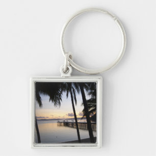 Porte-clés Anneau de clé de coucher du soleil des îles Whitda