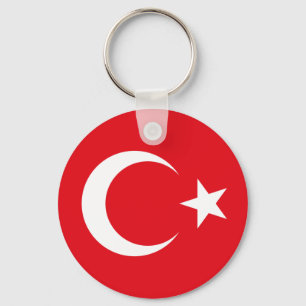 Porte-clés anneau de clé du drapeau turc