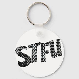Porte-clés Anneau de clés STFU (Noir et Blanc)