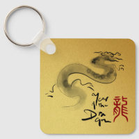Année Dragon Chinoise Peinture originale Monogramm
