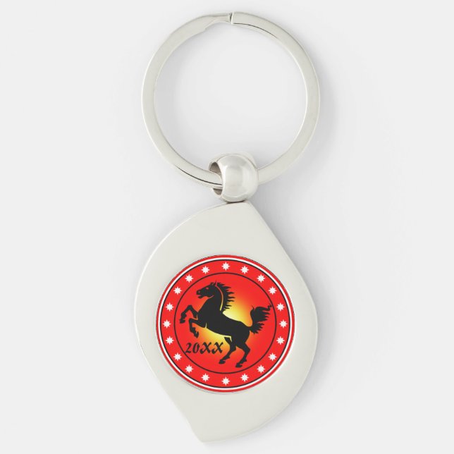Porte-clés Année du Cheval (Devant)