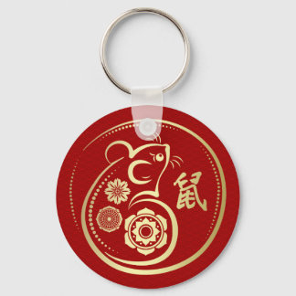 Porte-clés Année lunaire chinoise du Rat 2020