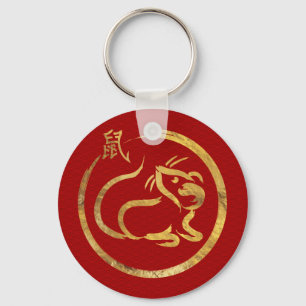 Porte-clés Année Zodiaque chinoise du Rat 2020