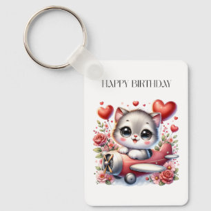 Porte-clés Anniversaire de Kitten Pilot