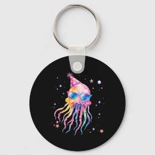 Porte-clés Anniversaire de la Sirène Méduse Été Assorti