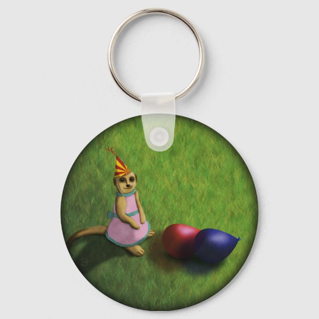 Porte-clés Anniversaire de Meerkat, porte - clé (Recto)