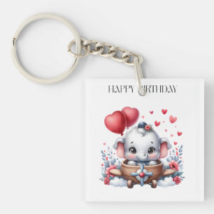 Porte-clés Anniversaire d'éléphant volant