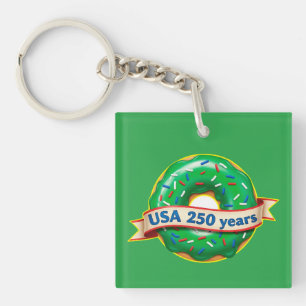 Porte-clés Anniversaire des 250 ans de l'Amérique avec un don