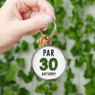 Porte-clés Anniversaire Golfer Funny 30e heureux papa Par