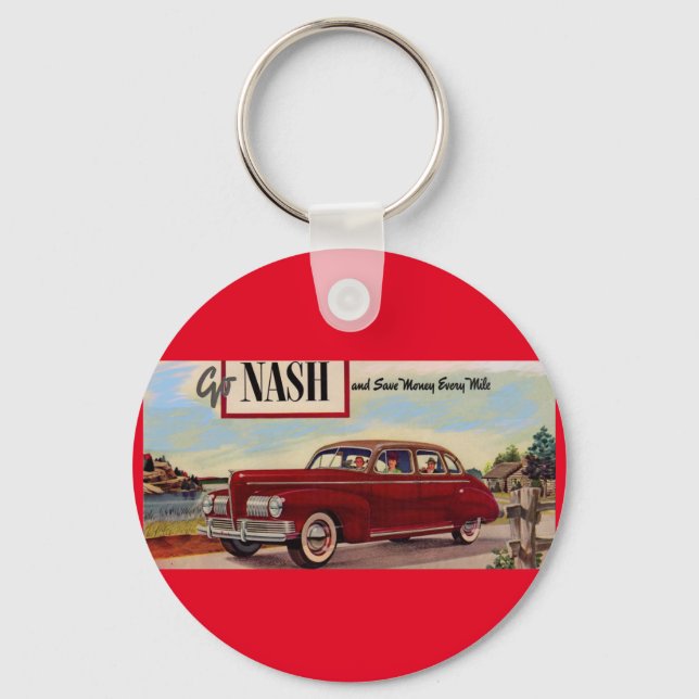 Porte-clés Annonce automobile Nash 1941 (Recto)