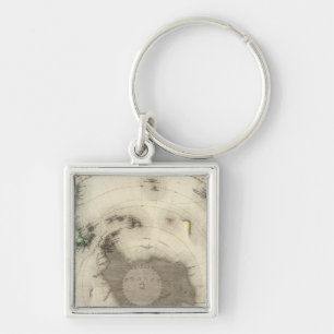 Porte-clés Antarctique, hémisphère Sud