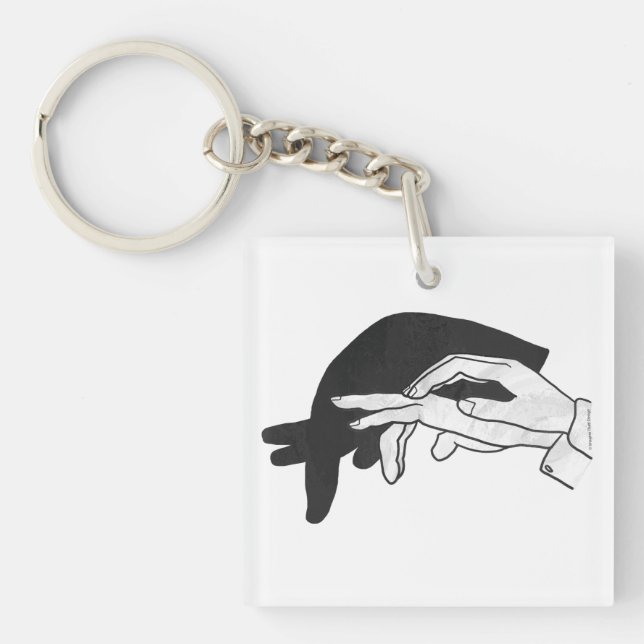 Porte-clés Anteater Silhouette main (Devant)