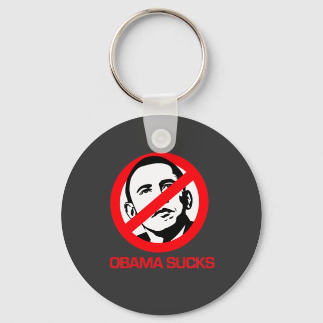 Porte-clés Anti-Obama - Obama sucks (Recto)