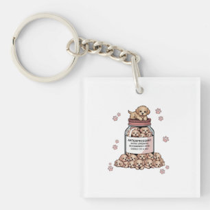 Porte-clés Antidépresseur Golden Retriever   Thérapie de chio