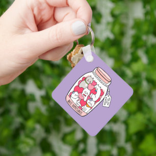 Porte-clés Antidépresseur pour chat Cadeau drôle pour amateur