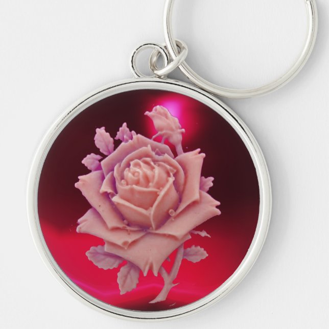 PORTE-CLÉS ANTIQUE CAMEO / BEAUTIFUL ROSE (Devant)