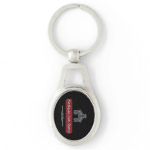 Antique Car Barn Keychain - Oval