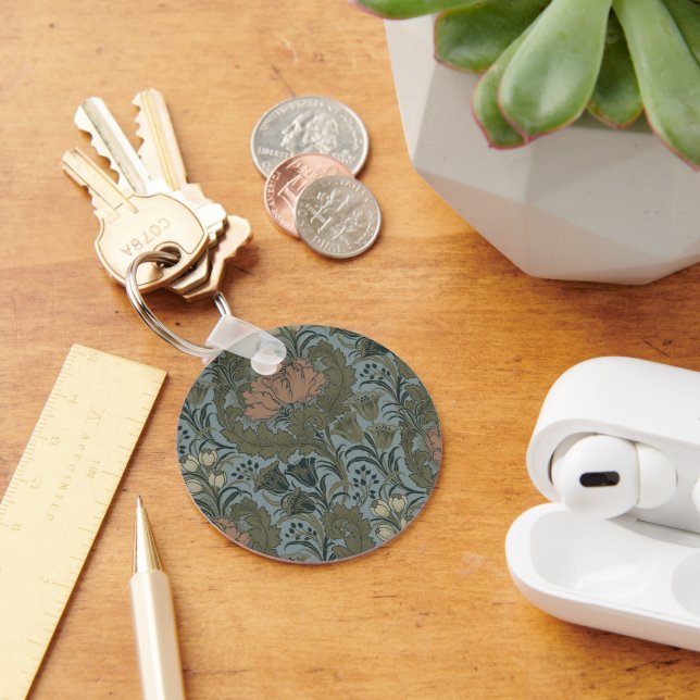 Porte-clés Antique Fleur Morris Jardin Fond d'écran Floral (Bureau)